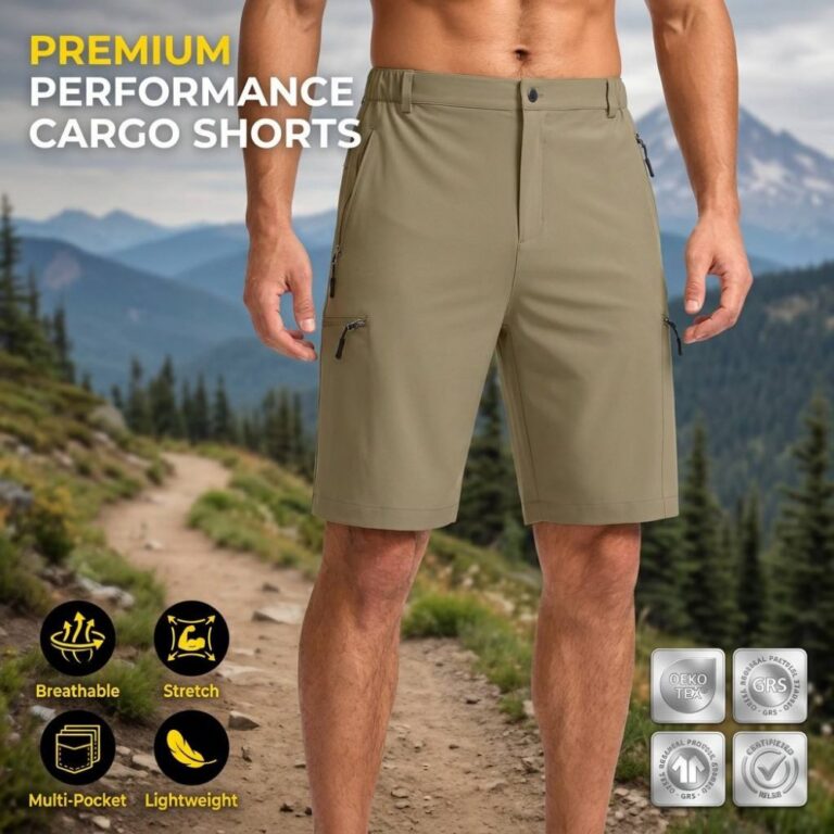 men cargo short High Quality Outdoor Shorts Men Quick Dry Water Resistant Lightweight Hiking Cargo Shorts for Fishing Travelling